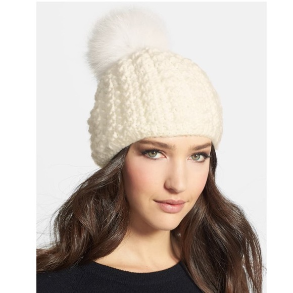 Kyi Kyi Genuine Fox Pompom Hat main image 4